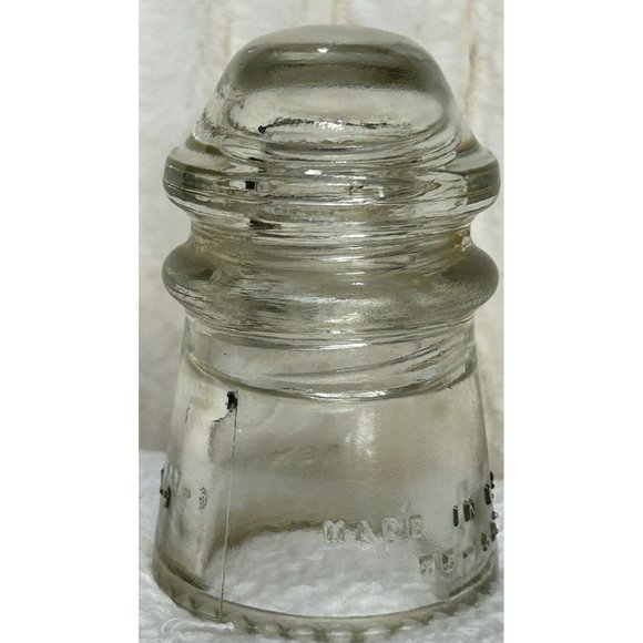 Vintage Hemingray 9 Insulator Very Good Condition. Slight Rust Small Chip - Picture 2 of 12
